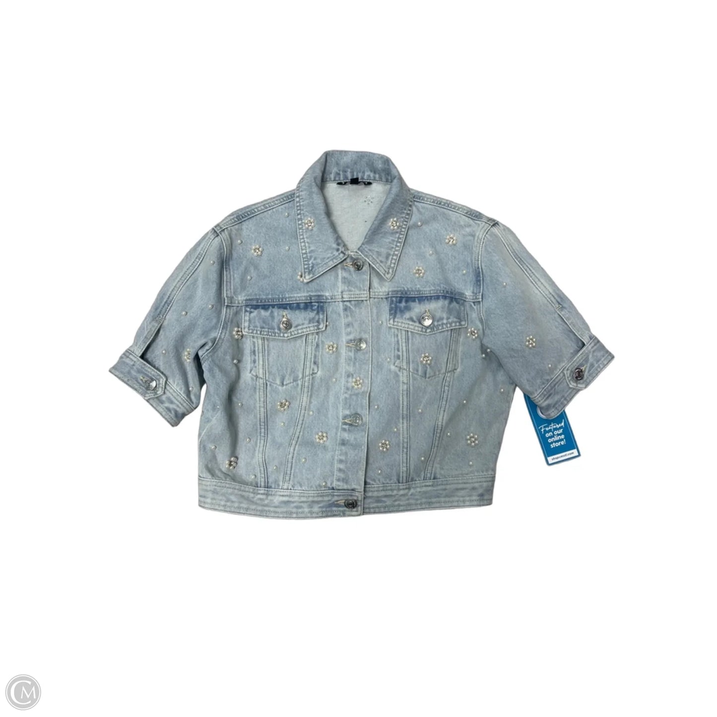 Jacket Denim By Steve Madden In Blue, Size: S