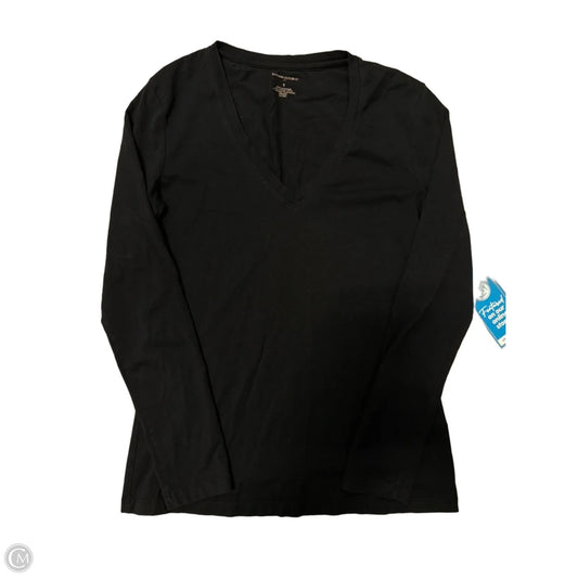 Top Long Sleeve Basic By Banana Republic In Black, Size: S