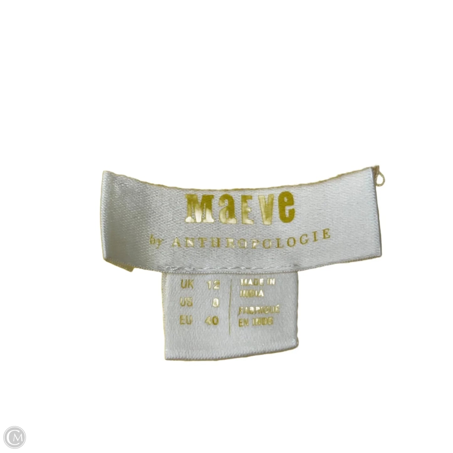 Top Short Sleeve By Maeve In Yellow, Size: M