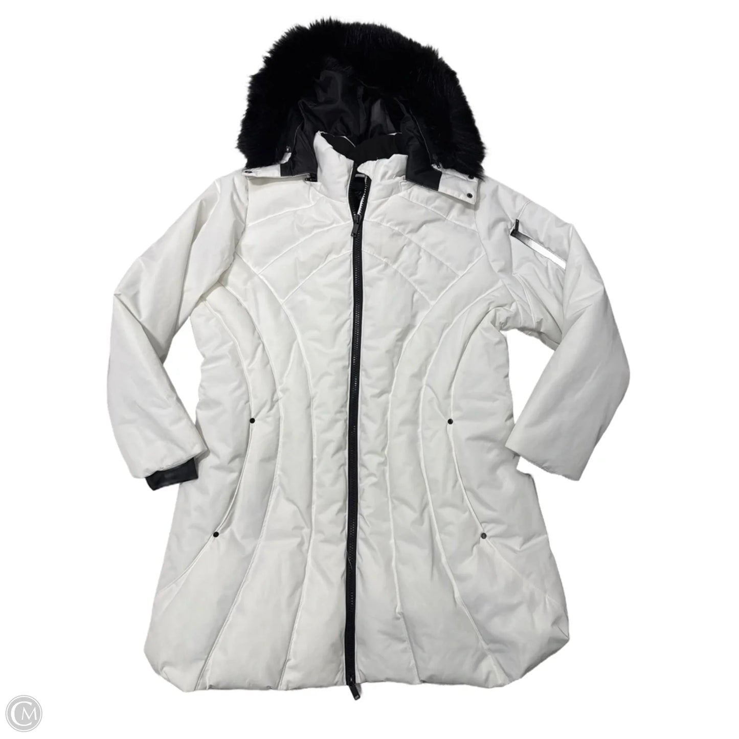 Coat Puffer & Quilted By Midnight Velvet In White, Size: 2x