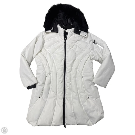 Coat Puffer & Quilted By Midnight Velvet In White, Size: 2x