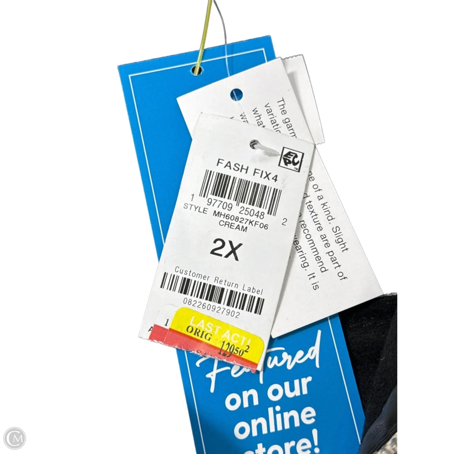 Coat Faux Fur & Sherpa By And Now This In Cream, Size: 2x