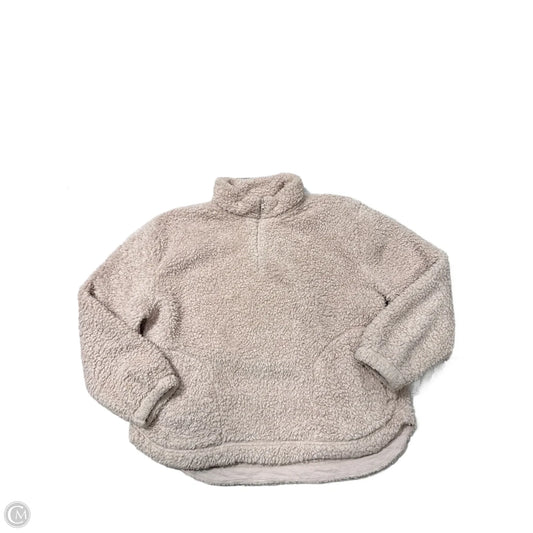 Jacket Faux Fur & Sherpa By Gap In Cream, Size: Xl