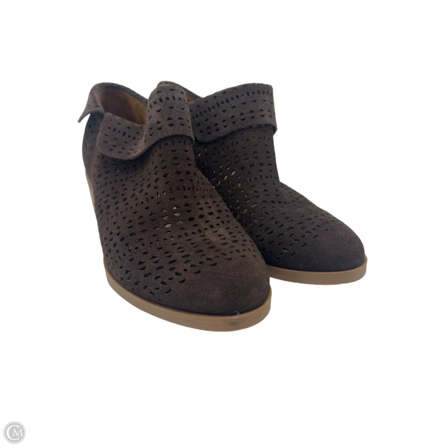 Boots Ankle Heels By Crown Vintage In Brown, Size: 7