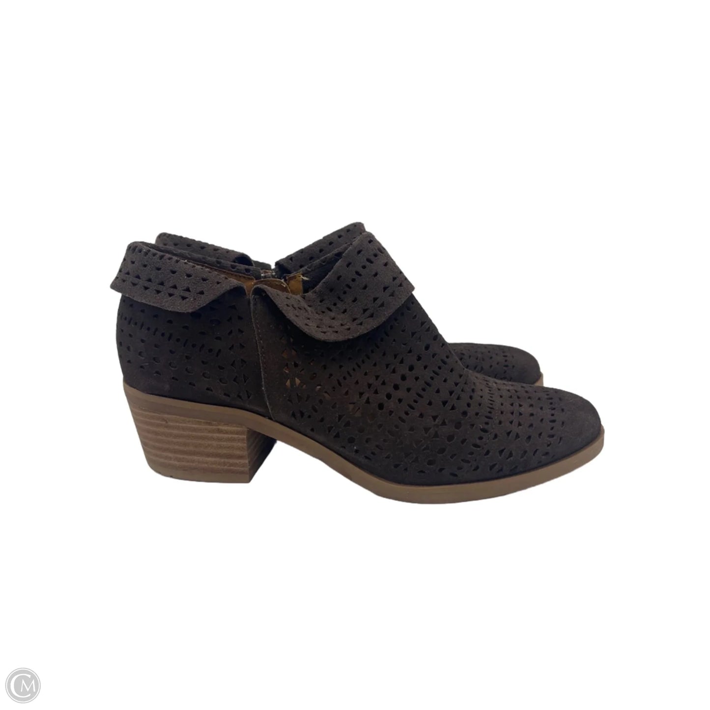 Boots Ankle Heels By Crown Vintage In Brown, Size: 7