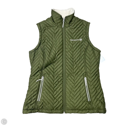 Vest Puffer & Quilted By Free Country In Green, Size: M