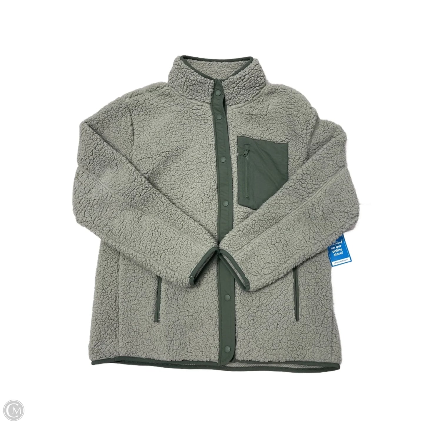 Jacket Faux Fur & Sherpa By 32 Degrees In Green, Size: S