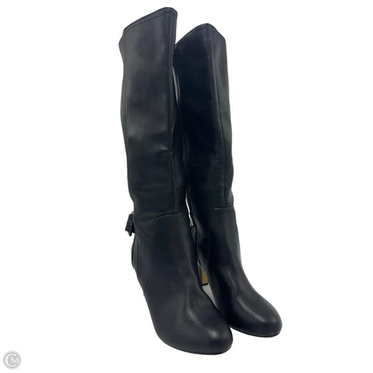 Boots Knee Heels By Bella Vita In Black, Size: 9.5