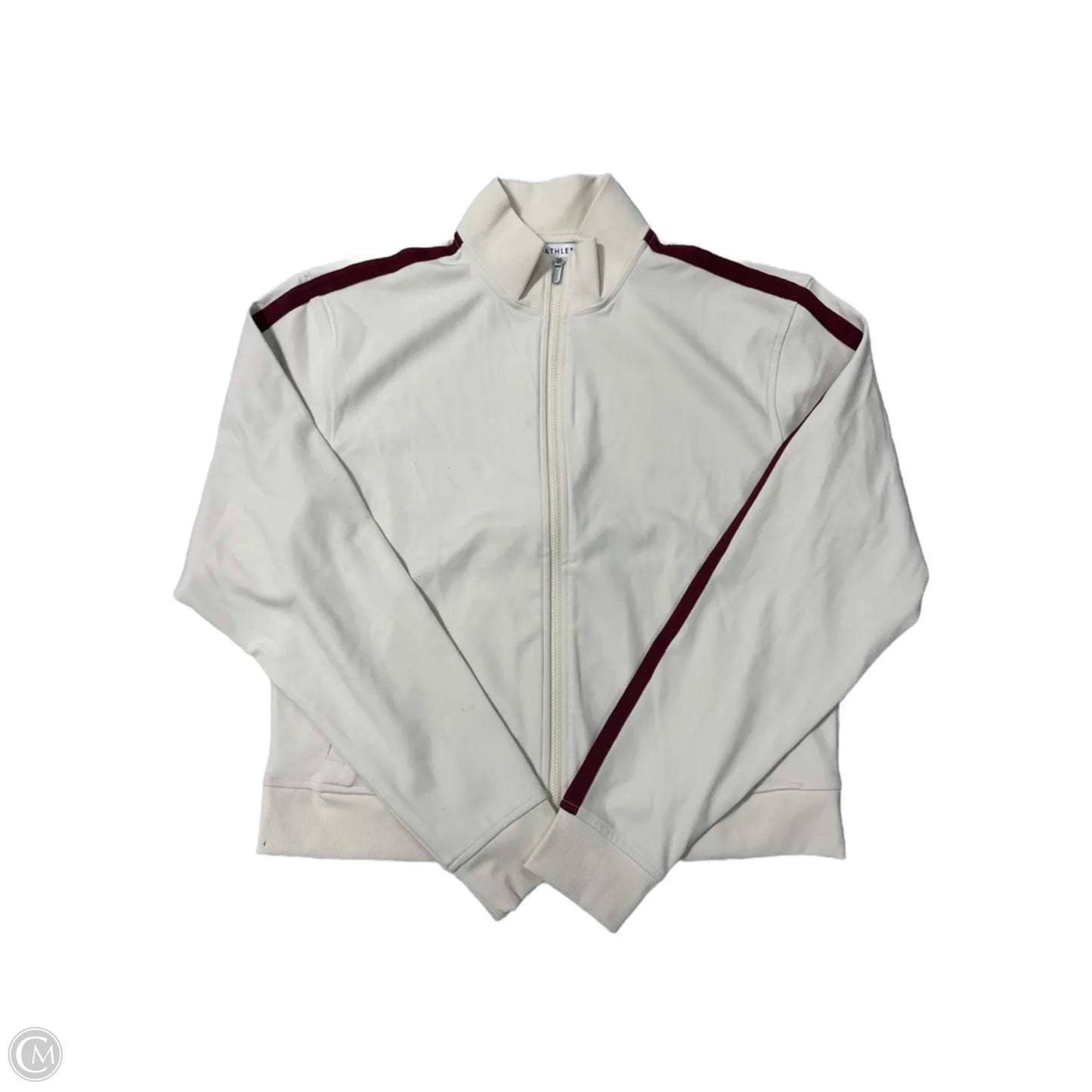 Athletic Jacket By Athleta In Cream, Size: M