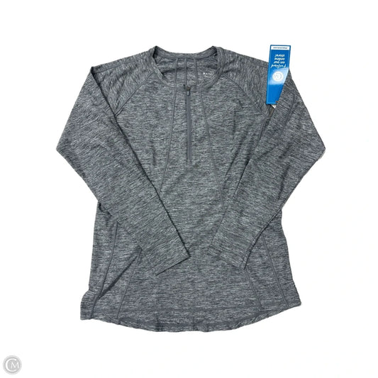 Athletic Top Long Sleeve Crewneck By Athleta In Grey, Size: L