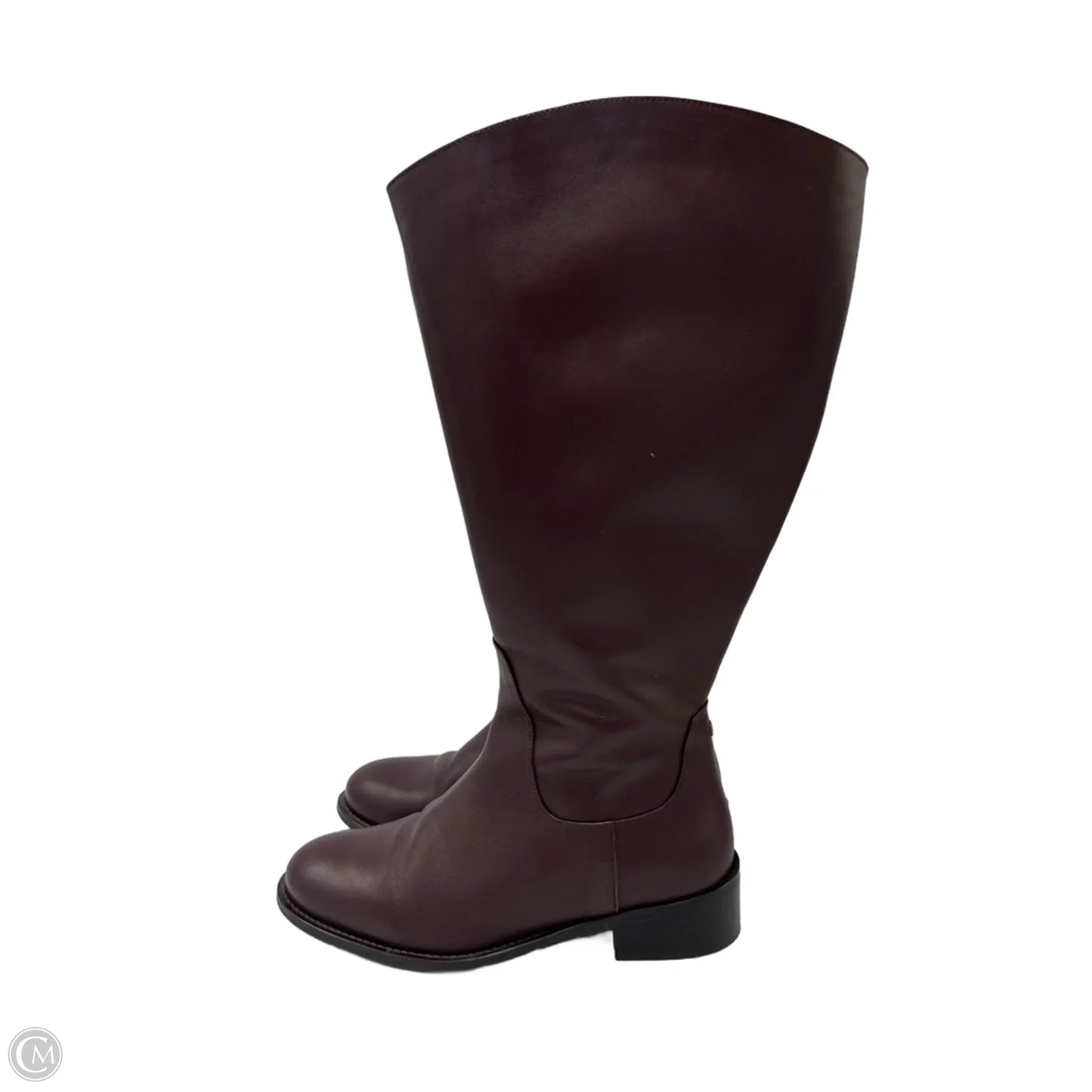 DouBoots Leather Riding Designer Boots, Size: 10