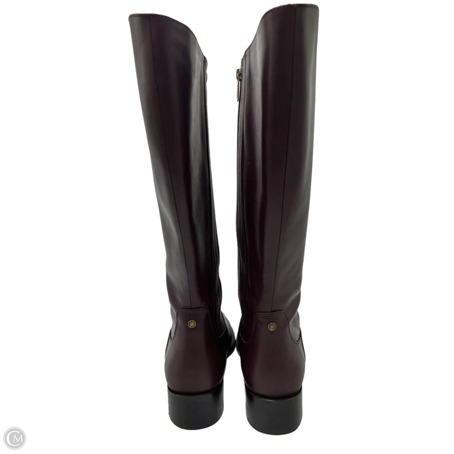 DouBoots Leather Riding Designer Boots, Size: 10