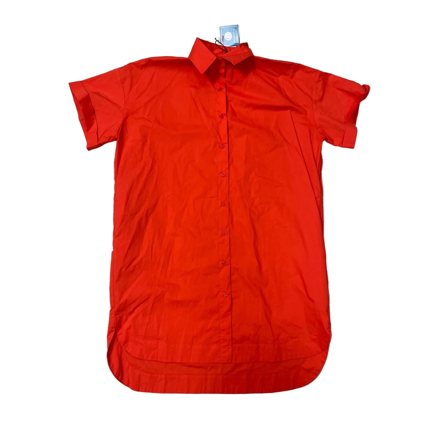 NEW! Dress Casual Midi By DELUC. In Orange, Size: Xs