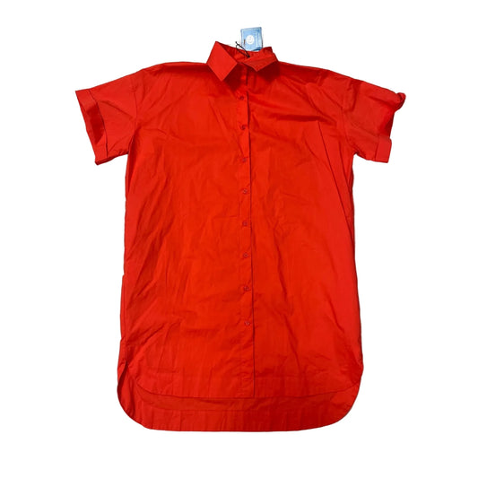 NEW! Dress Casual Midi By DELUC. In Orange, Size: Xs