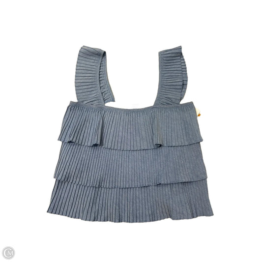 Top Sleeveless By J. Crew In Blue & White, Size: M