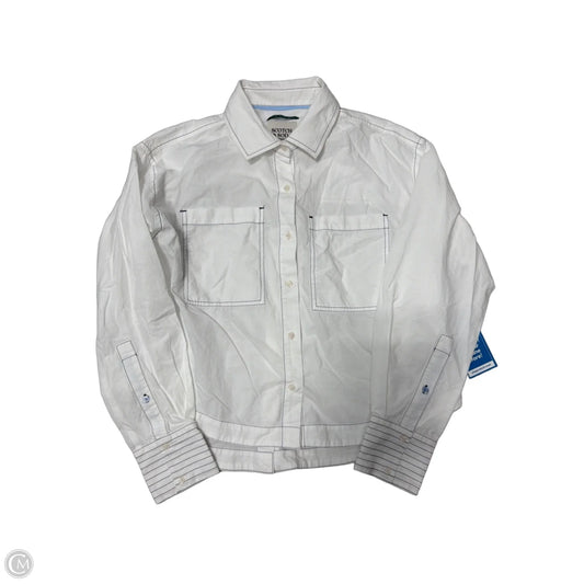 Top Long Sleeve By Scotch & Soda In White, Size: Xs