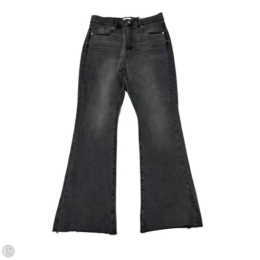 Loft Flared Jeans in Black, Size 10