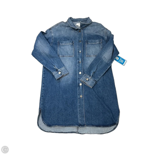 Dress Casual Short By Evereve In Blue Denim, Size: Xl