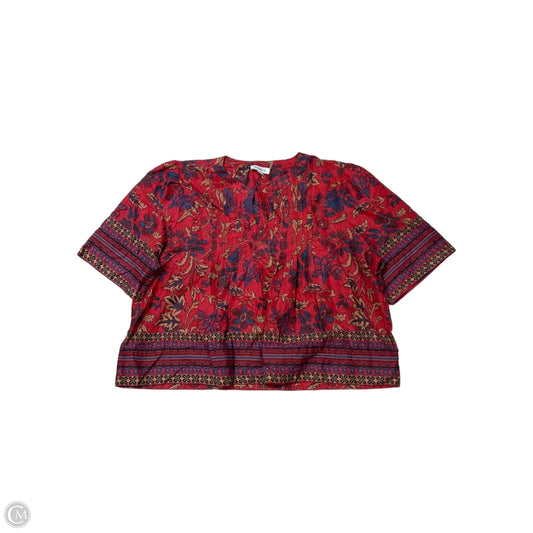 Top Short Sleeve By Evereve In Multi-colored, Size: Xl