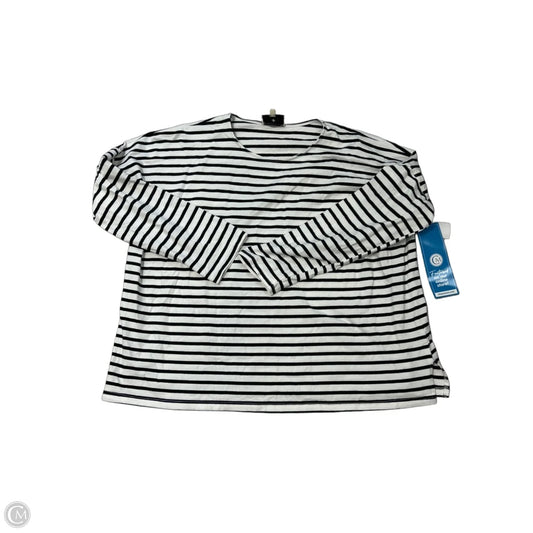 Top Long Sleeve Designer By Tuckernuck In Striped Pattern, Size: Xxl