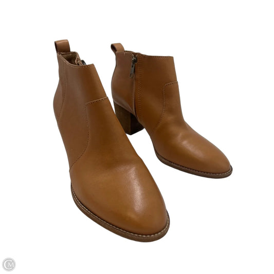 Boots Ankle Heels By Madewell In Brown, Size: 9