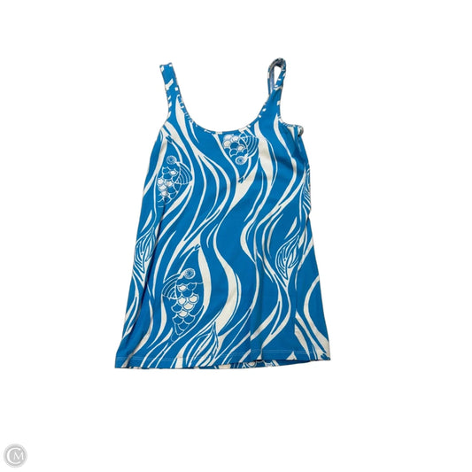 Lilly Pulitzer Designer Short Sleeve Top in Blue & White, Size S