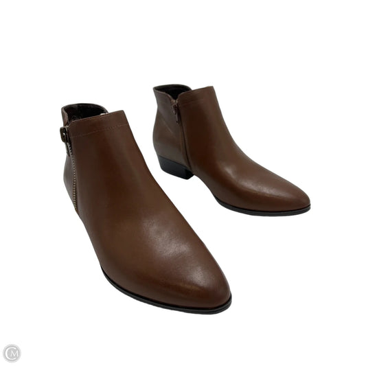 Ankle Boots in Brown, Size 10