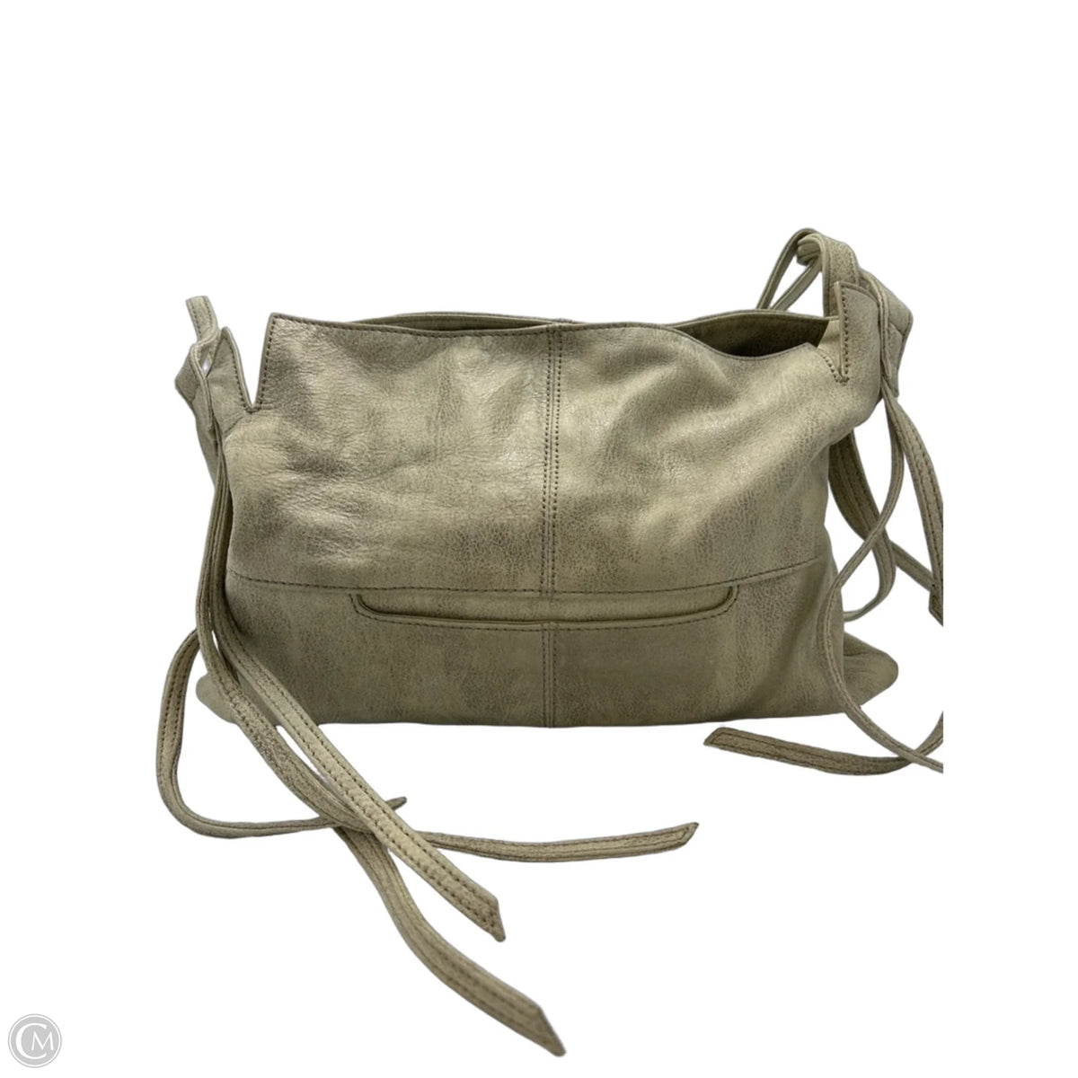 HOBO Promise Designer Handbag in Gold & Tan