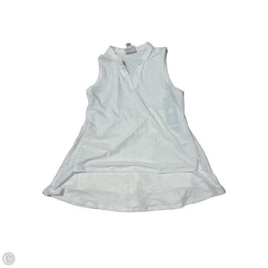 Laura Ashley Two-Piece Sleeveless Top in White, Size L