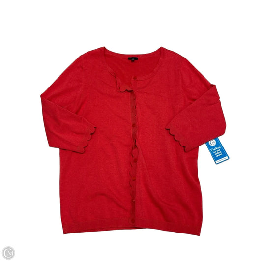 Talbots Cardigan Sweater in Red, Size 1X