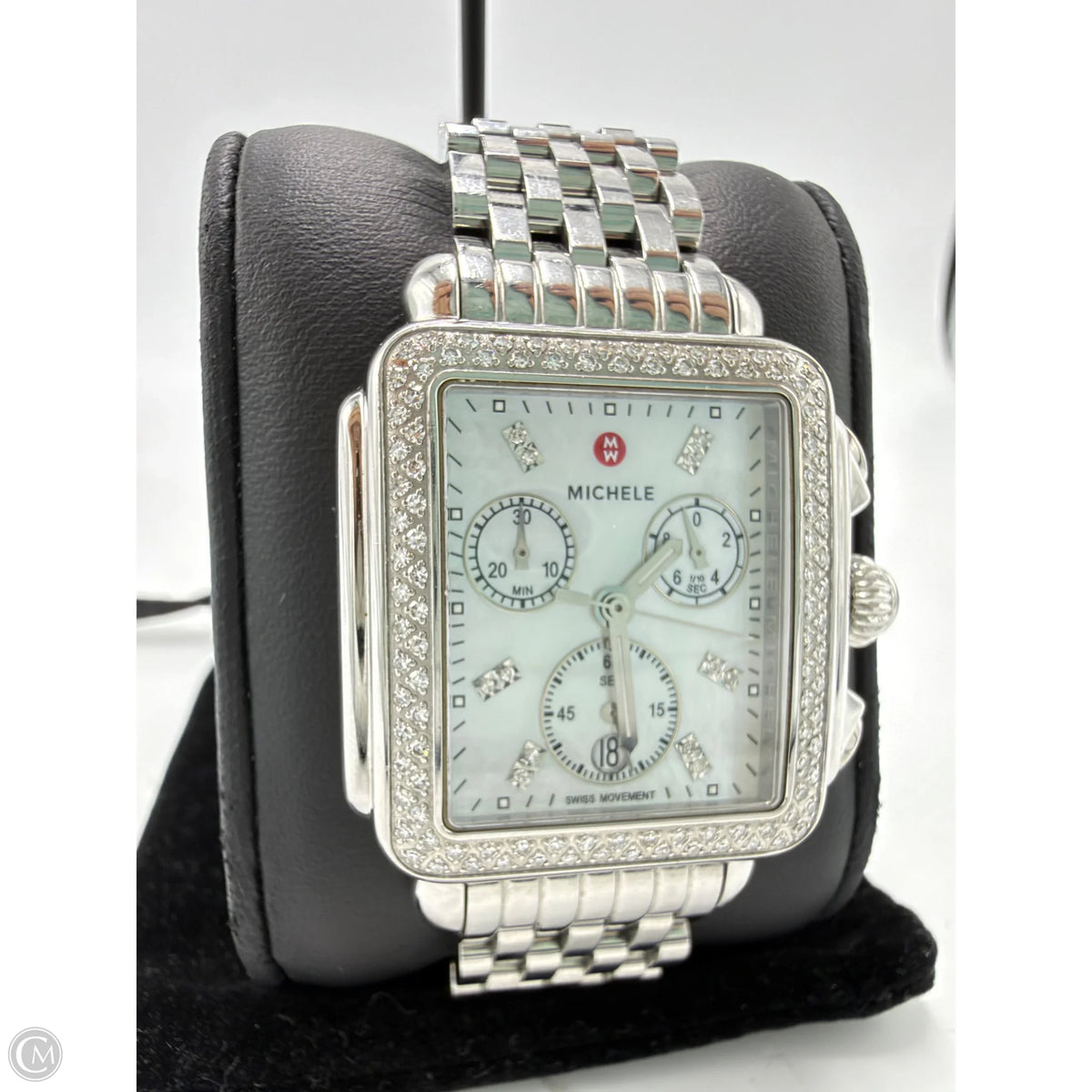 Michele Deco Diamond Chronograph Luxury Watch