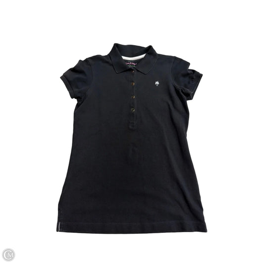 Lilly Pulitzer Designer Short-Sleeve Top in Black, Size S
