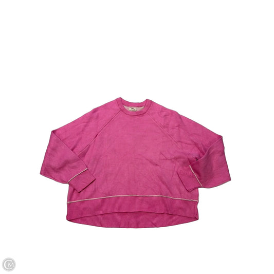 Sweatshirt Crewneck By Pilcro In Pink, Size: Xxs