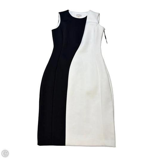 New! Dress Party Short By Calvin Klein In Black & White, Size: S