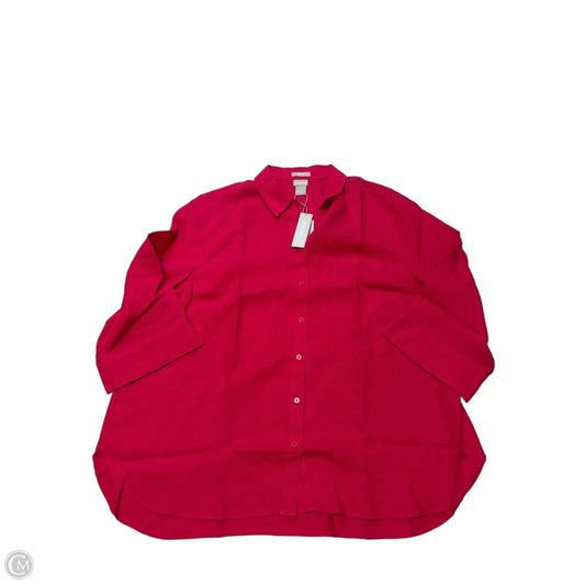 New! Top Long Sleeve By Chicos In Pink, Size: S