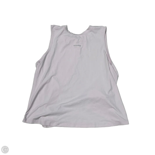 Athletic Tank Top By Lululemon In Pink, Size: M