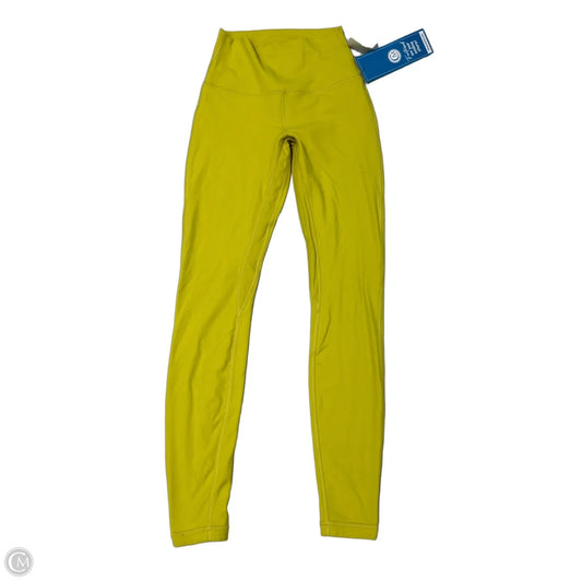 Athletic Leggings By Lululemon In Yellow, Size: S
