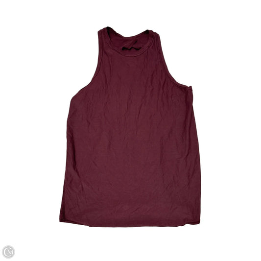 Athletic Tank Top By Lululemon In Maroon, Size: M