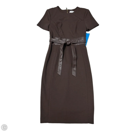 Calvin Klein Short Party Dress in Brown, Size S