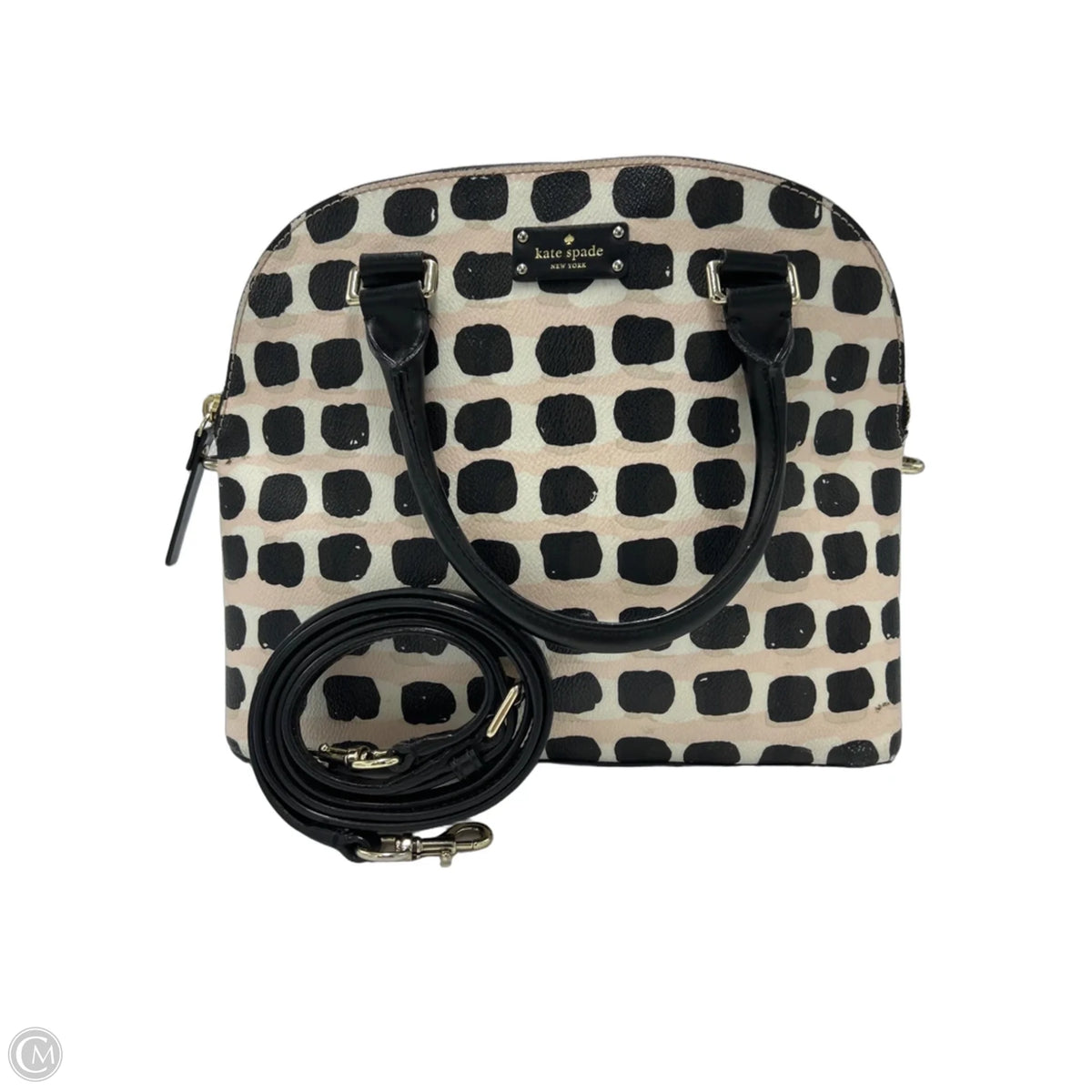 Kate Spade Designer Handbag in Black & Pink