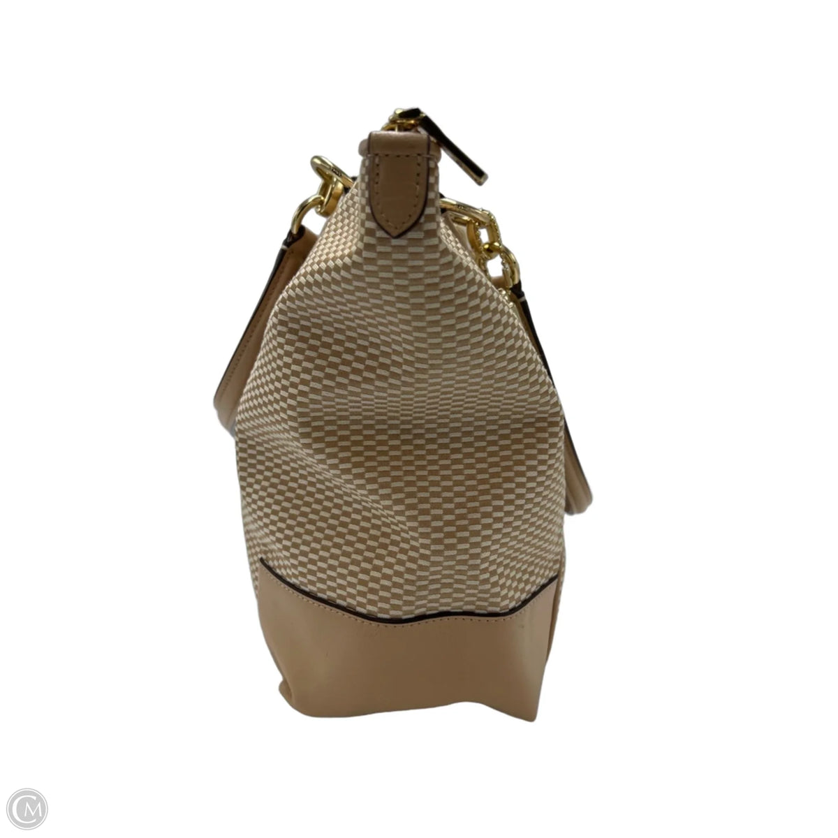 Coach Ava Jacquard Designer Tote Bag in Beige