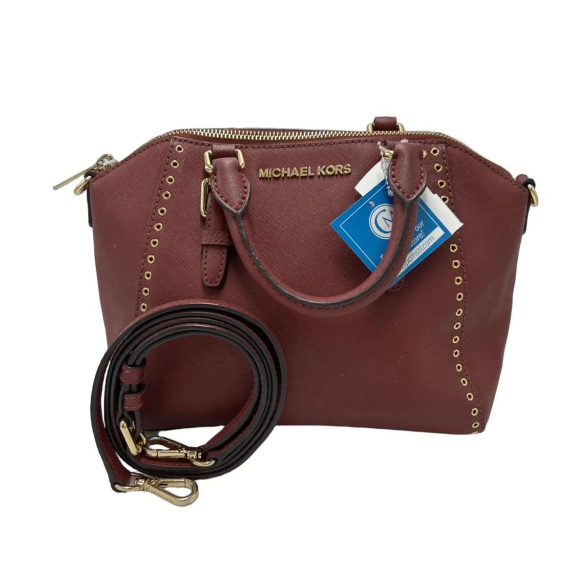 Michael Kors Ciara Designer Crossbody Bag in Bronze