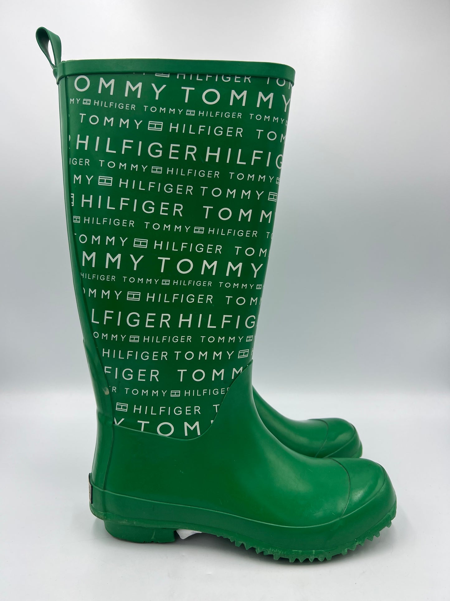 Boots Rain By Tommy Hilfiger In Green, Size: 8