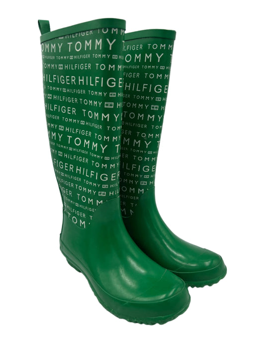 Boots Rain By Tommy Hilfiger In Green, Size: 8