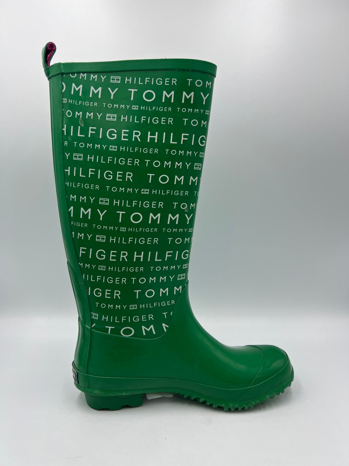 Boots Rain By Tommy Hilfiger In Green, Size: 8