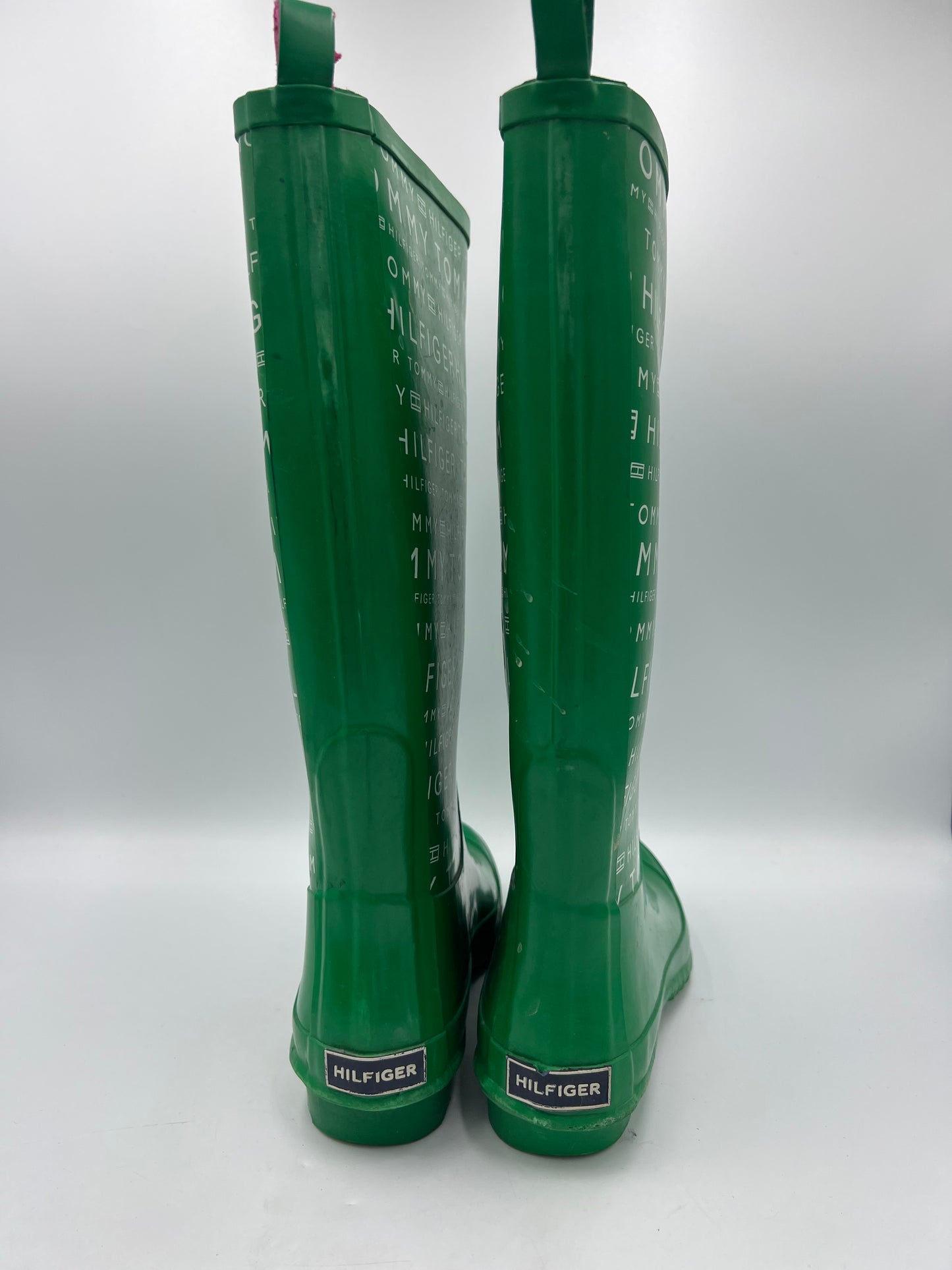 Boots Rain By Tommy Hilfiger In Green, Size: 8