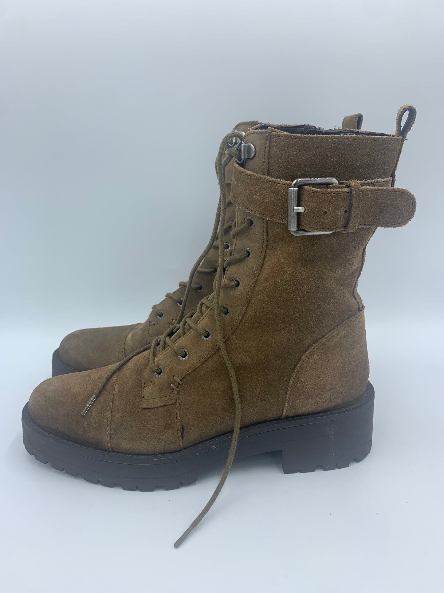 Brown Boots Combat Sam Edelman, Size 8