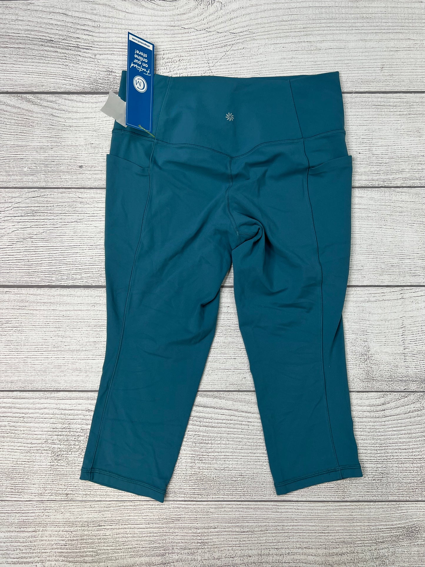 Blue Athletic Capris Athleta, Size L