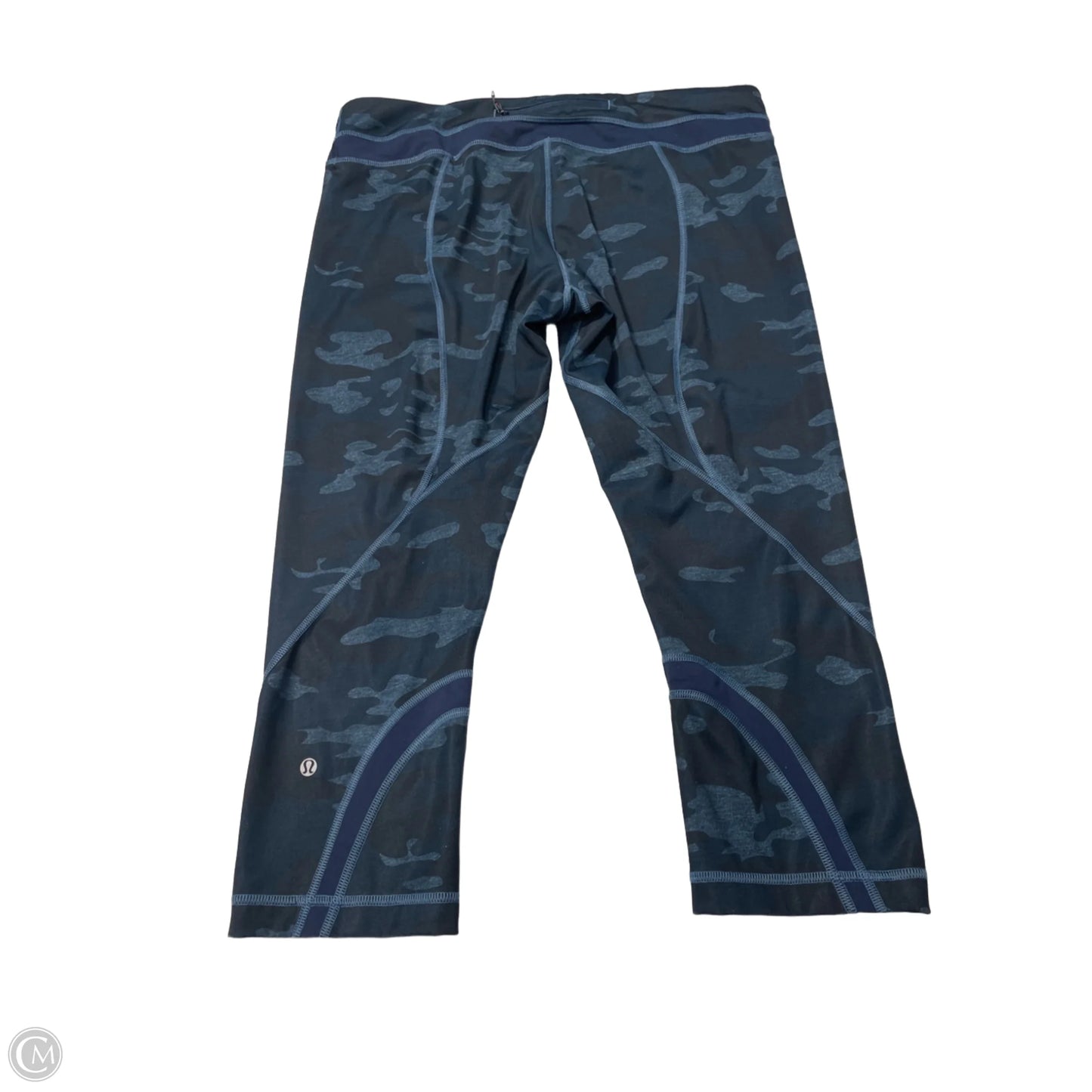 Athletic Capris By Lululemon In Camouflage Print, Size: L