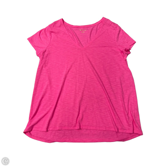 Top Short Sleeve Designer By Lilly Pulitzer In Pink, Size: Xxl
